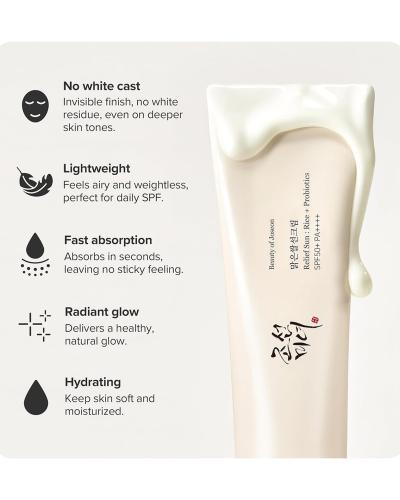 BEAUTY OF JOSEON Relief Sun Rice + Probiotics SPF50+ (PA++++) - 50ml