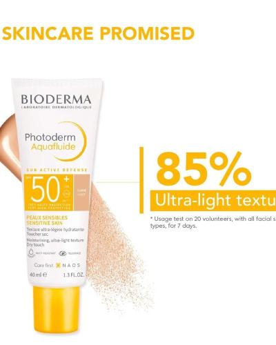 Bioderma Photoderm Aquafluide Sun Active Defense Sunscreen SPF 50+ 40ml - Golden