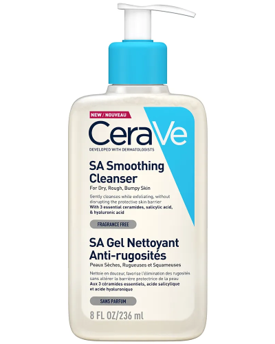 CeraVe SA Smoothing Cleanser for Dry, Rough, Bumpy Skin 236ml
