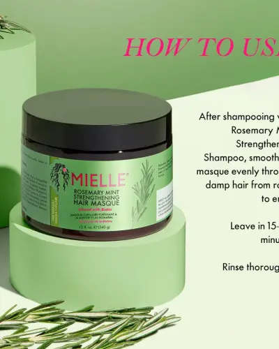 Mielle Rosemary Mint Strengthening Hair Masque 340g