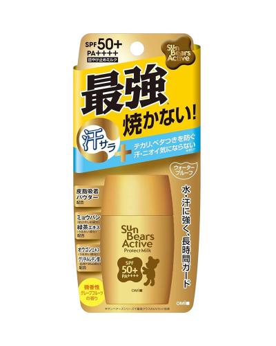 OMI Brotherhood Sun Bears Active Protect Milk Sunscreen SPF 50+ PA++++ 30g
