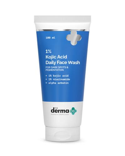 The Derma Co 1% Kojic Acid Face Wash with Niacinamide & Alpha Arbutin For Dark Spots & Pigmentation - 100ml