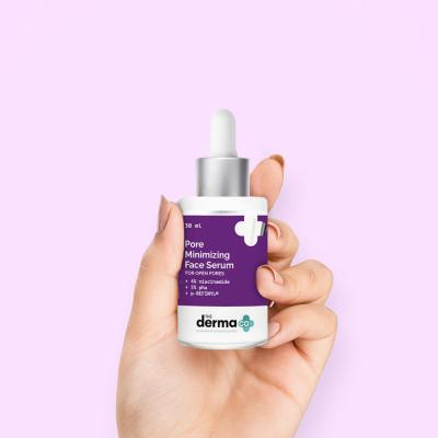 The Derma Co Pore Minimizing Face Serum with 4% Niacinamide, 5% PHA and p-REFINYL® 30ml