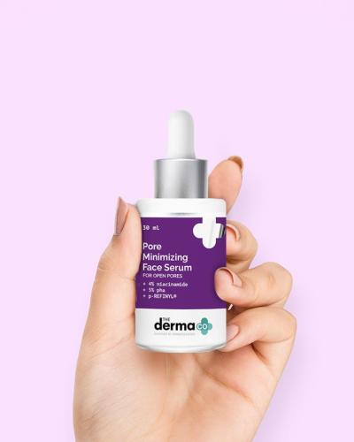 The Derma Co Pore Minimizing Face Serum with 4% Niacinamide, 5% PHA and p-REFINYL® 30ml