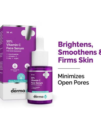 The Derma Co 10% Vitamin C Face Serum for Skin Radiance 30ml
