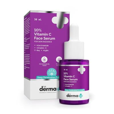 The Derma Co 10% Vitamin C Face Serum for Skin Radiance 30ml