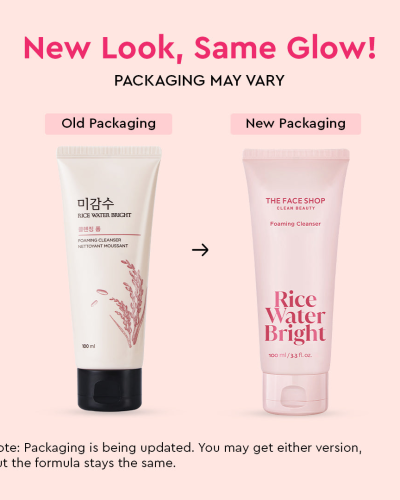 The Face Shop Rice Water Bright Foaming Cleanser 150ml (New Version)