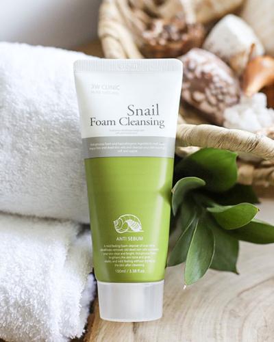 3W Clinic Pure Natural Snail Foam Cleansing 100ml