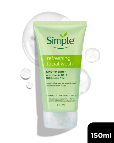 Simple Kind to Skin Refreshing Facial Gel Wash 150ml
