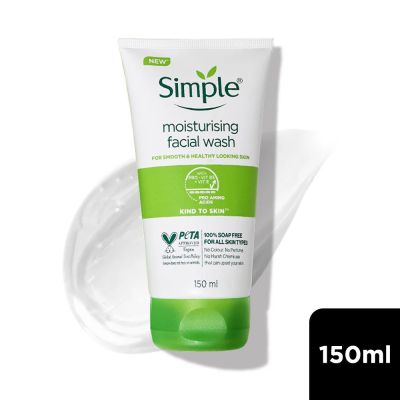 Simple Kind to Skin Moisturizing Facial Wash 150ml (NEW)