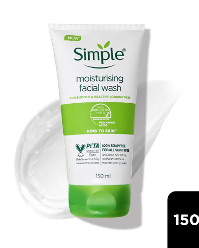 Simple Kind to Skin Moisturizing Facial Wash 150ml (NEW)