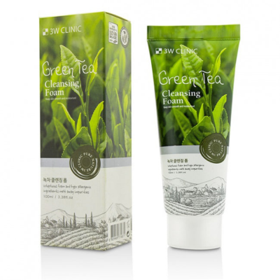 3W Clinic Green Tea Cleansing Foam 100 ml