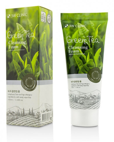 3W Clinic Green Tea Cleansing Foam 100 ml