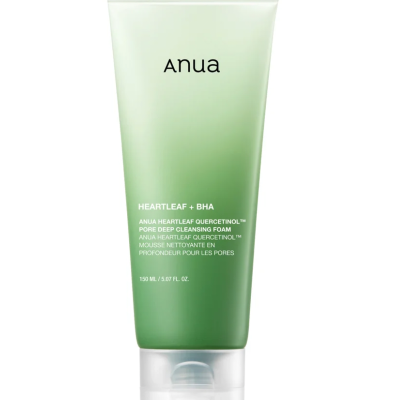 Anua Heartleaf + BHA Quercetinol Pore Deep Cleansing Foam 150ml