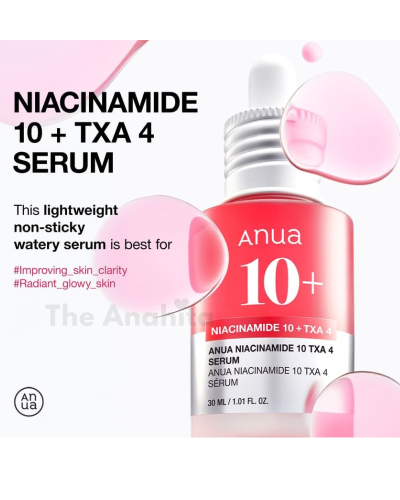 Anua Niacinamide 10% + TXA 4% Dark Spot Correcting Serum (30ml)