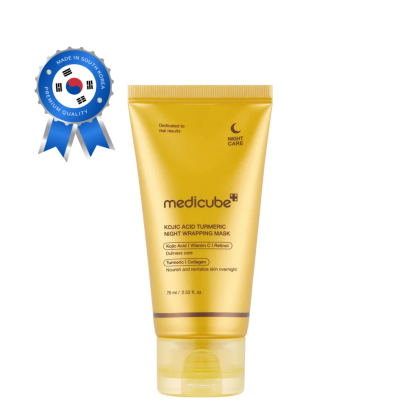 MEDICUBE Kojic Acid Turmeric Night Wrapping Mask 75ml