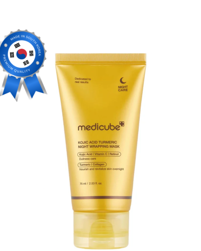 MEDICUBE Kojic Acid Turmeric Night Wrapping Mask 75ml