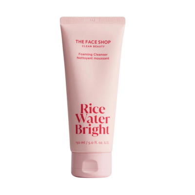 The Face Shop Rice Water Bright Foaming Cleanser 150ml (New Version)